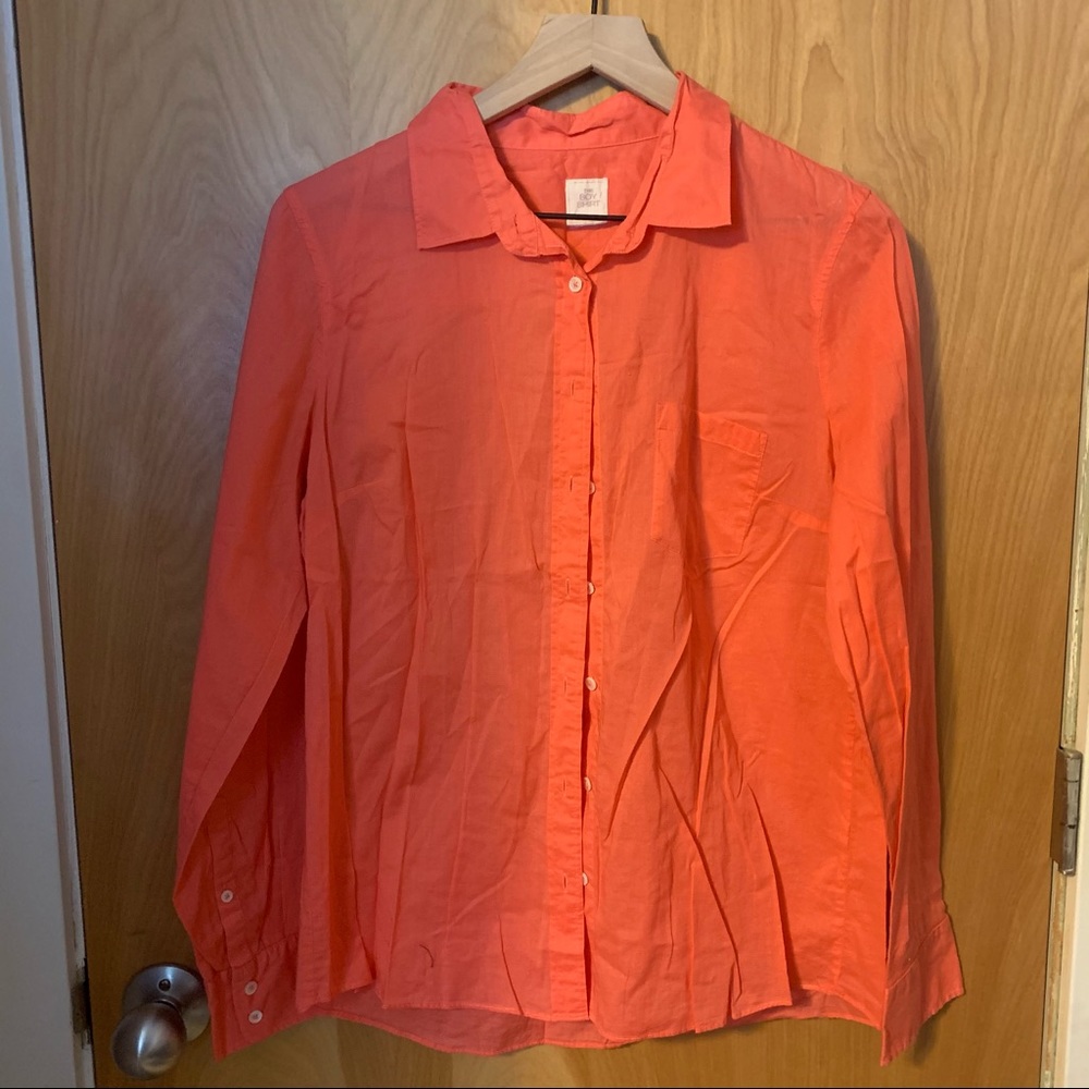 J.Crew Coral Button Down